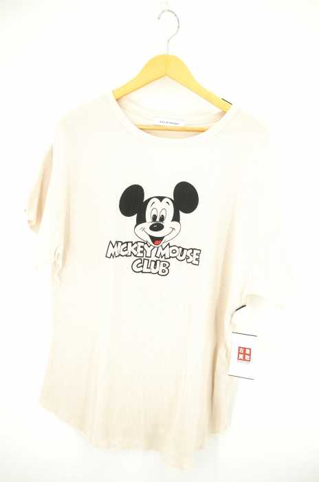 AZUL by moussy （アズールバイマウジー） MICKEY MOUSE CLUB TEE ワッフルTシャツ レディース トップス