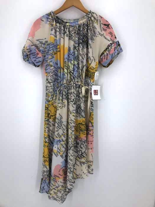derek lam 10 crosby（デレクラムテンロスビー） Waist Map Print Georgette Dress マップ ワンピース レディース ワンピース