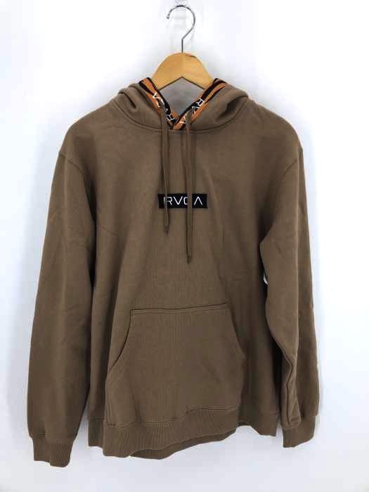 RVCA（ルーカ） ブランドロゴ刺繍入りプルオーバーパーカー メンズ トップス