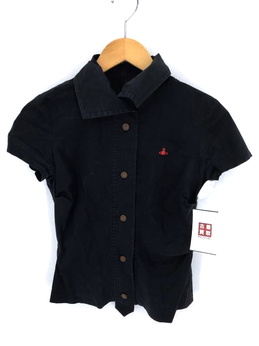 Vivienne Westwood RED LABEL（ヴィヴィアンウエストウッドレッドレーベル） ブランドロゴ刺繍入り半袖シャツ レディース トップス