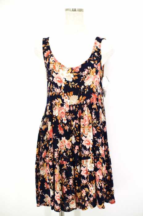 AMERICAN EAGLE OUTFITTERS （アメリカンイーグルアウトフィッターズ） 花柄ノースリーブフレアワンピース レディース ワンピース