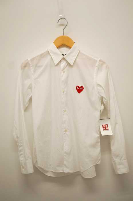 PLAY COMME des GARCONS （プレイコムデギャルソン） AD2016 ワッペン付き ボタンシャツ レディース トップス
