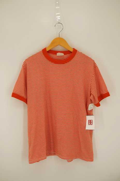 USED古着  （ユーズドフルギ） ボーダートリムTシャツ メンズ トップス