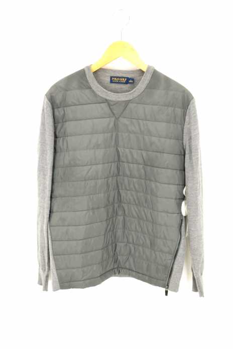 POLO GOLF RALPH LAUREN（ポロゴルフラルフローレン） 異素材切替サイドジップクルーネックニット メンズ トップス