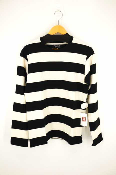 agnes b. PARIS（アニエスベー） ボーダー柄 クルーネックカットソー メンズ トップス