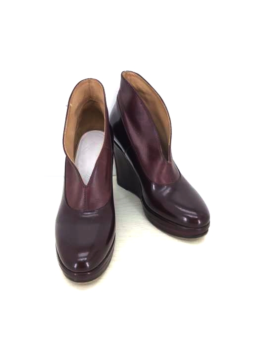 Martin Margiela（マルタンマルジェラ） 切替レザーヒールブーティ レディース シューズ