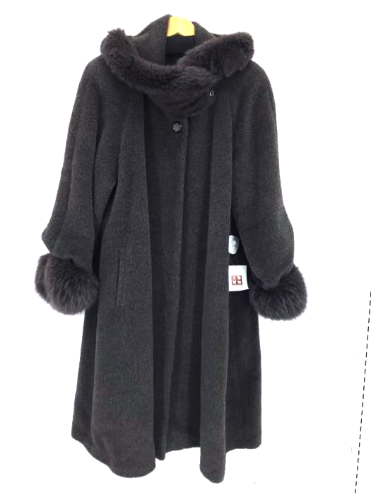 parienne(フルギ) ファー付き ウールロングコート レディース アウター