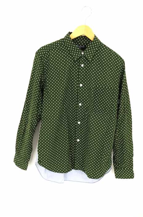 COMME des GARCONS HOMME (コムデギャルソンオム) AD2011 ドット柄切替シャツ メンズ トップス