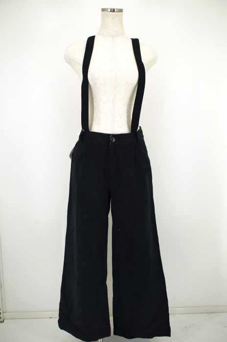 Ungrid （アングリッド） タック入りワイドシルエットサスペンダーパンツ レディース パンツ