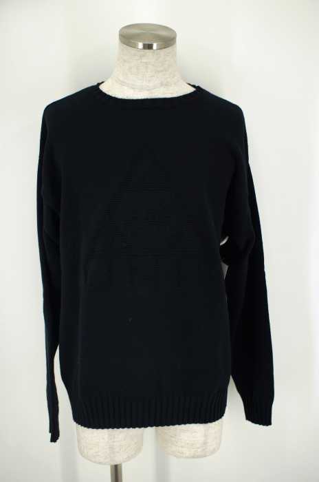 UNIF （ユニフ） 編み込みロゴ入りニット メンズ トップス