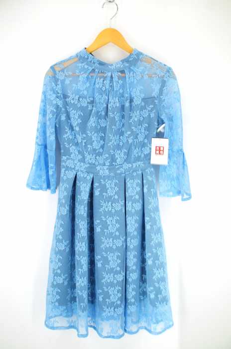 RUIRUE BOUTIQUE(ルイルエブティック) モックネック 総レース フレアスリーブ レディース ワンピース
