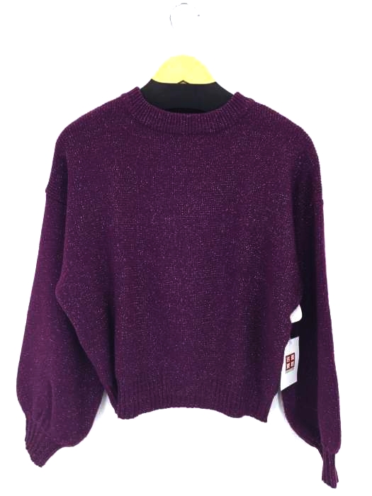 EVRIS(エヴリス) 18AW バルーンスリーブラメリブニットプルオーバー レディース トップス