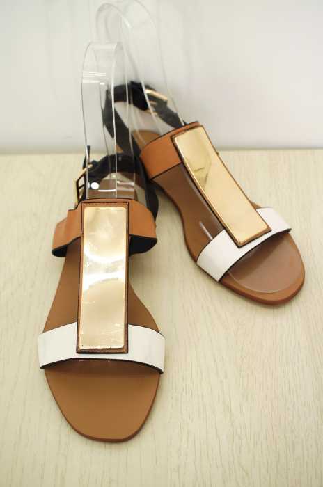 ZARA TRF (ザラティーアールエフ) レザーベルトサンダル レディース シューズ