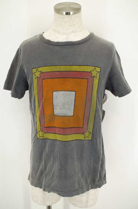 REMI RELIEF （レミレリーフ） ダメージ加工ウォッシュドプリント半袖Tシャツ メンズ トップス