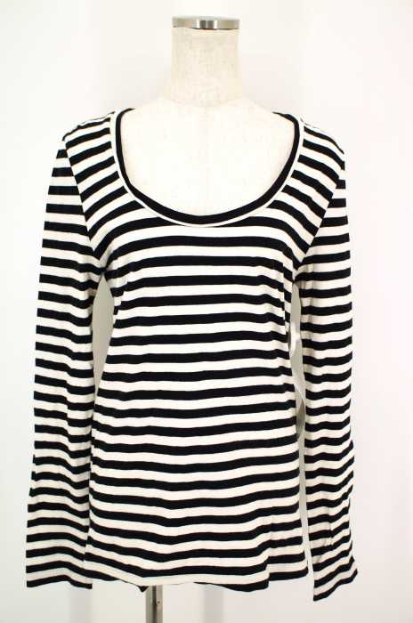 moussy （マウジー） Uネックボーダーカットソー レディース トップス