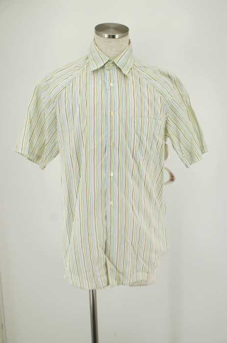 UNITED ARROWS BLUE LABEL （ユナイテッドアローズブルーレーベル） ストライプ柄半袖シャツ メンズ トップス