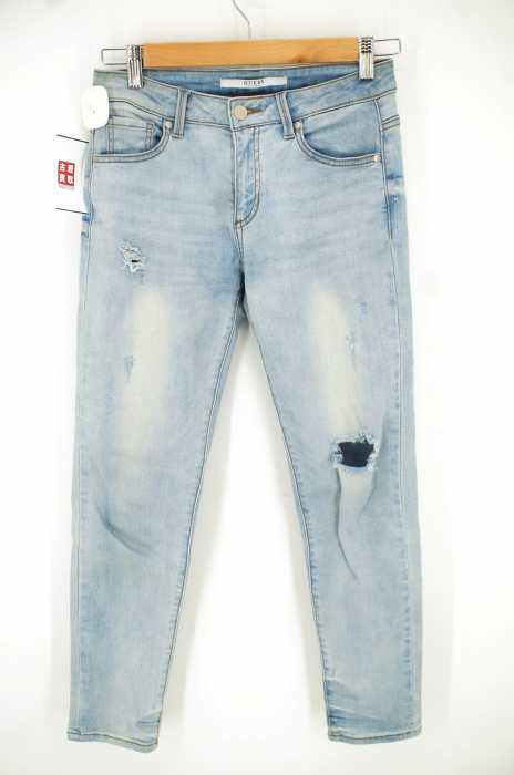 GUESS（ゲス） クラッシュ加工 スキニー　ストレッチ レディース パンツ