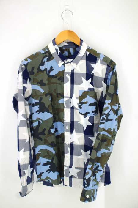 SOPHNET. (ソフネット) MIX PATTERN B.D SHIRT ミックスパターン ボタンダウンシャツ メンズ トップス