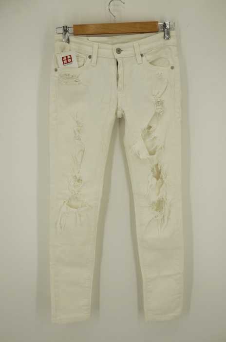 DENIM & SUPPLY RALPH LAUREN （デニムアンドサプライ ラルフローレン） ダメージストレートデニムパンツ レディース パンツ