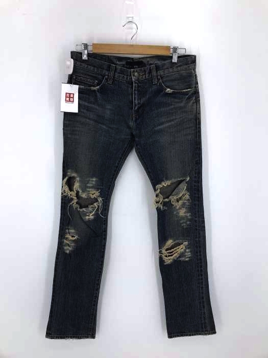 RICO（リコ） ジップスリット ダメージ加工デニムパンツ メンズ パンツ