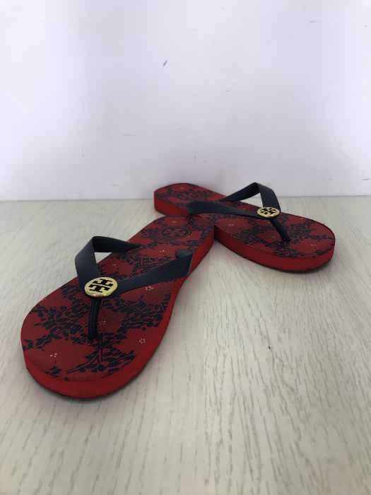 TORY BURCH（トリーバーチ） 総柄 ロゴ ビーチサンダル レディース シューズ