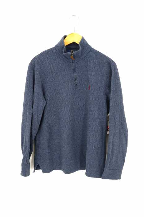 Polo by RALPH LAUREN （ポロバイラルフローレン） 刺繍入り ハーフジップ ニット メンズ トップス