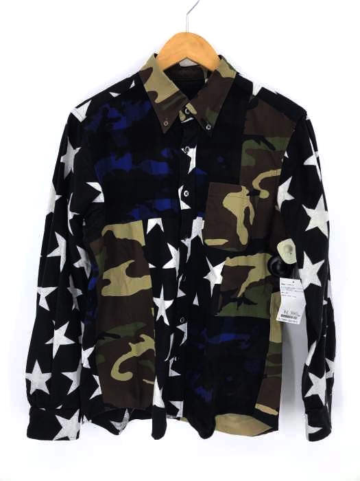 SOPHNET.（ソフネット） MULTI MIX FLANNEL B.D SHIRT メンズ トップス