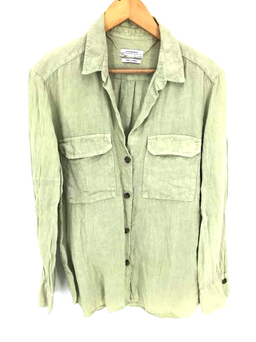 ZARA WOMAN（ザラ ウーマン） リネン スキッパーシャツ レディース トップス