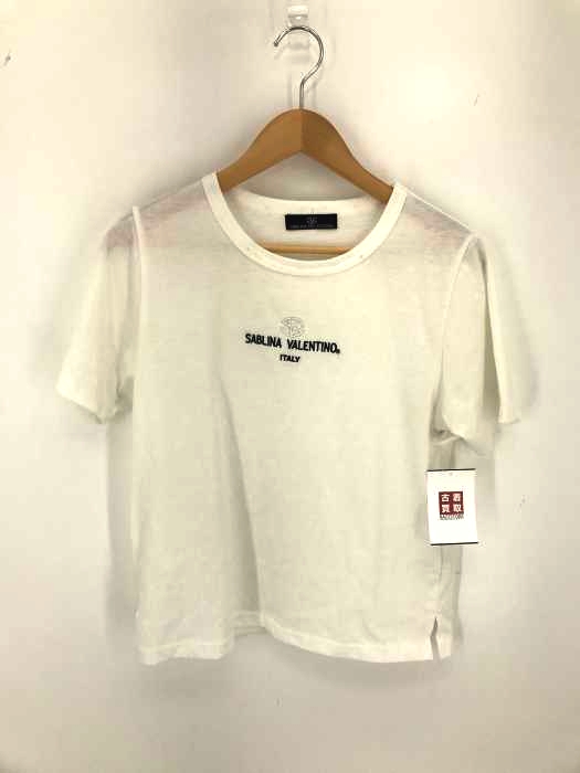 SABLINA VALENTINO（サブリナ ヴァレンチノ） ロゴ刺繍半袖Tシャツ レディース トップス