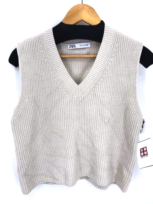ZARA（ザラ） Vネックニットベスト レディース トップス