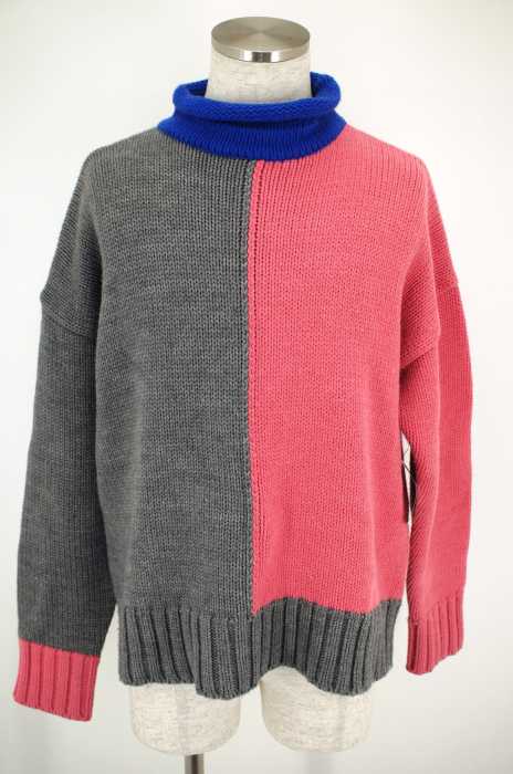 ADER(アデル) バイカラーニットトップス メンズ トップス