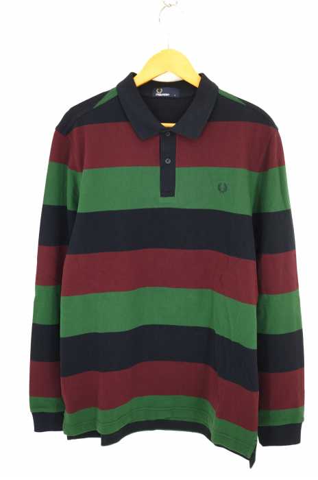 FRED PERRY （フレッドペリー） ボーダーラガーポロシャツ メンズ トップス