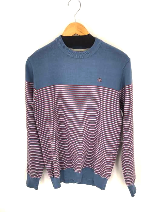 merc london(メルクロンドン) ボーダー柄 コットンニット メンズ トップス