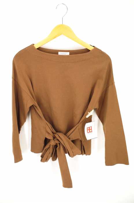 BEAUTY & YOUTH UNITED ARROWS  （ビューティーアンドユースユナイテッドアローズ） ポンチウエストリボン9分袖プルオーバー レディース トップス