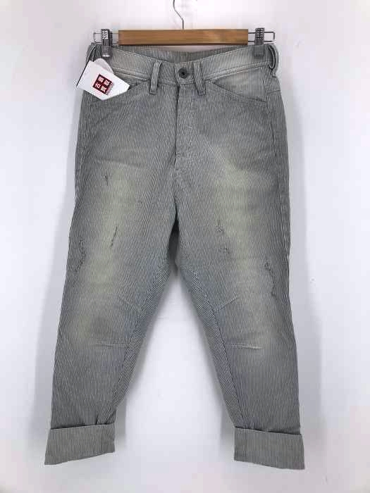 DIESEL(ディーゼル) ダメージ加工ボタンフライヒッコリーデニムパンツ レディース パンツ