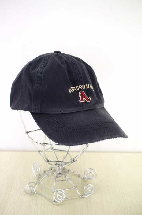 Abercrombie & Fitch （アバクロンビーアンドフィッチ） ロゴ刺繍 ダメージ加工 メンズ 帽子