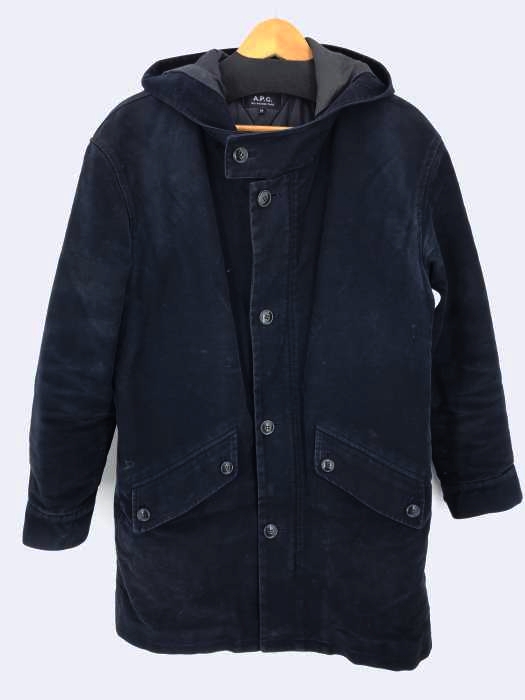 A.P.C.（アーペーセー） 裏キルティング フーデットコート メンズ アウター