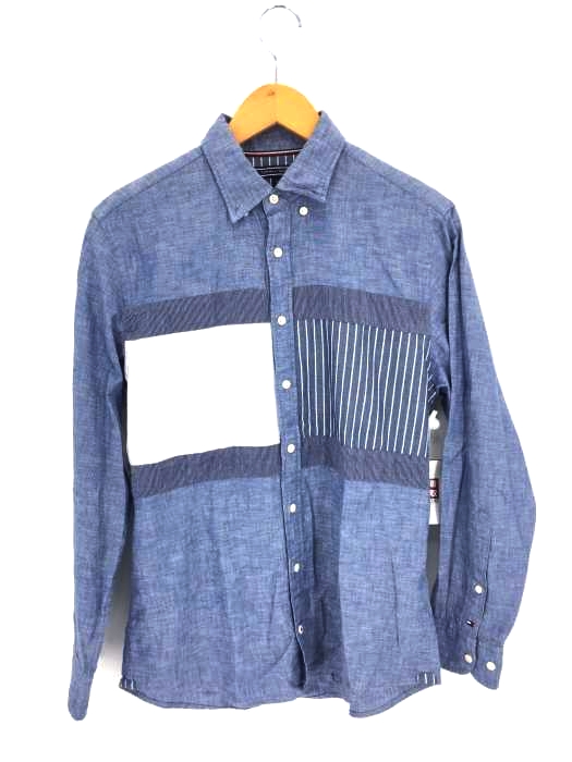 TOMMY HILFIGER（トミーヒルフィガー） フラッグパッチワークシャツ メンズ トップス