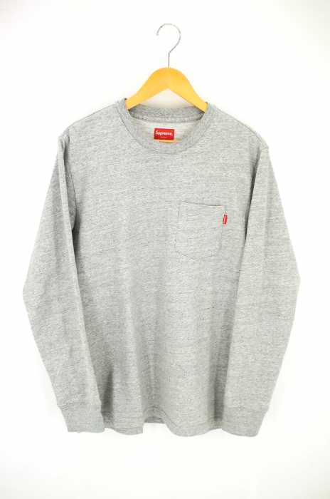 Supreme （シュプリーム） L/S Pocket HEATHER GREY メンズ トップス