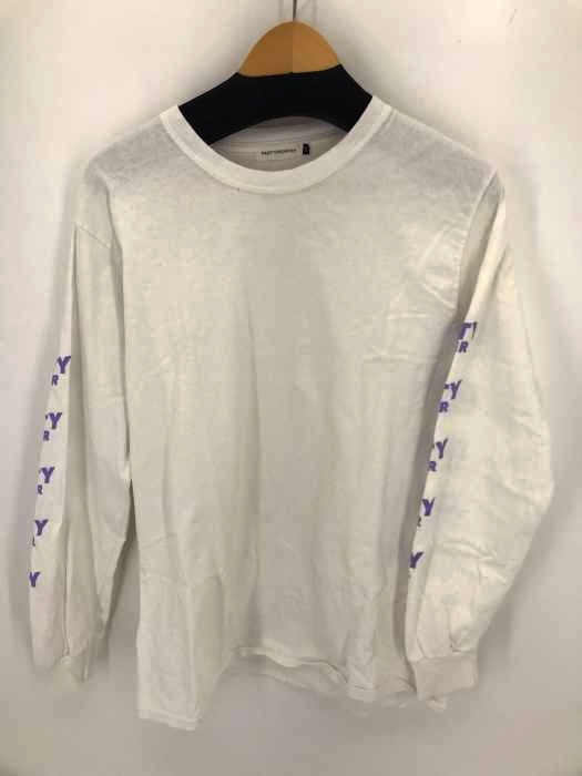 PANTYDROPPER(パンティードロッパー) 袖プリントクルーネック長袖ロングスリーブTシャツ メンズ トップス