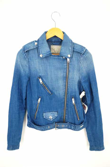 DIESEL （ディーゼル） デニムライダースジャケット レディース アウター