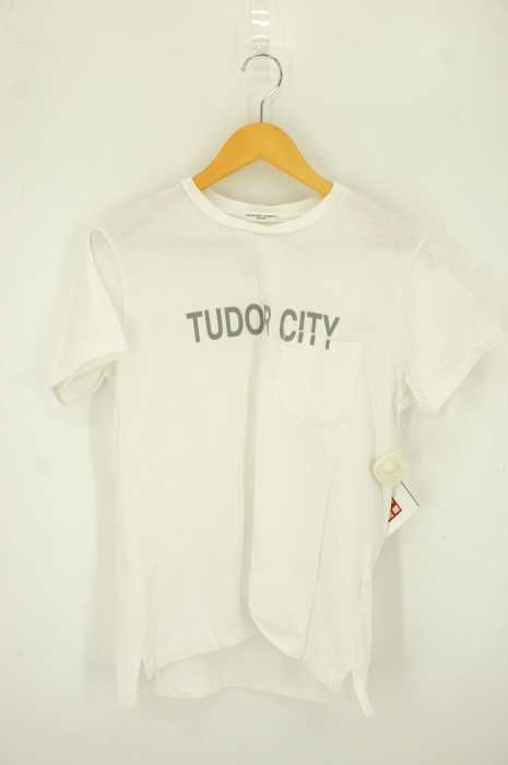 ENGINEERED GARMENTS NEW YORK（エンジニアド ガーメンツ） プリンテッドクロスクルーネックTシャツ TUDOR CITY メンズ トップス