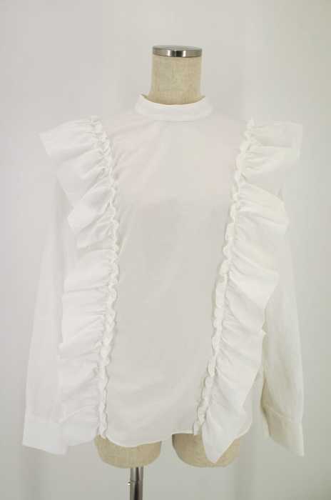BLACK by moussy （ブラックバイマウジー） stand cdler frill SH レディース トップス