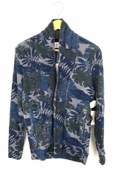 SEAGREEN(シーグリーン) ボタニカル柄ショールカラーカーディガン メンズ トップス
