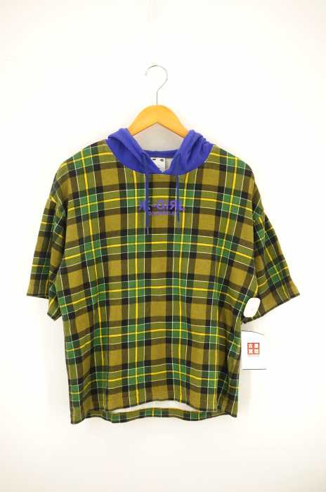X-girl （エックスガール） BI COLOR HOODED レディース トップス