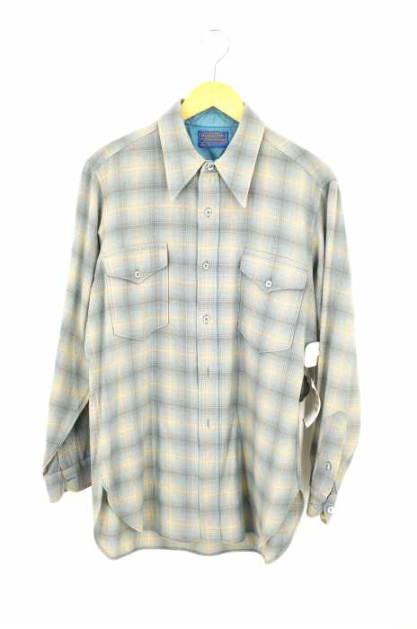 PENDLETON（ペンドルトン） 70S オンブレチェック柄 ウールシャツ メンズ トップス