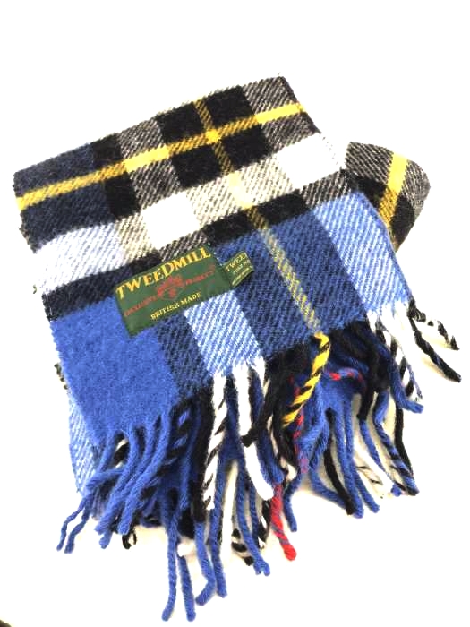 TWEEDMILL（ツイードミル） フリンジチェックマフラー メンズ ファッション雑貨