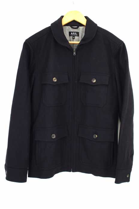 A.P.C. (アー・ペー・セー) ラウンドカラー メルトンジャケット メンズ アウター