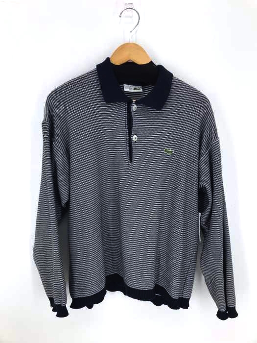 CHEMISE LACOSTE(シュミーズ ラコステ) ブランドロゴ刺繍入りロングスリーブポロシャツ メンズ トップス