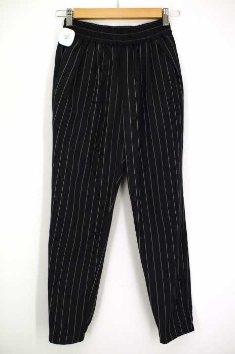 Andemiu （） ストライプ柄イージーリブパンツ レディース パンツ